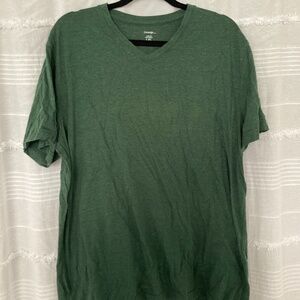 3/$10 SALE Hunter Green V Neck Tee